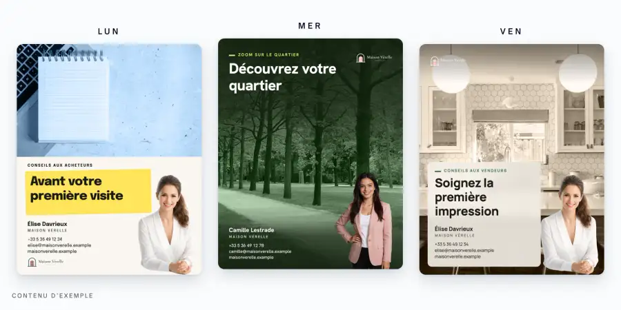 Une semaine de publications immobilières du quotidien : conseils aux acheteurs, zoom sur le quartier et conseils aux vendeurs