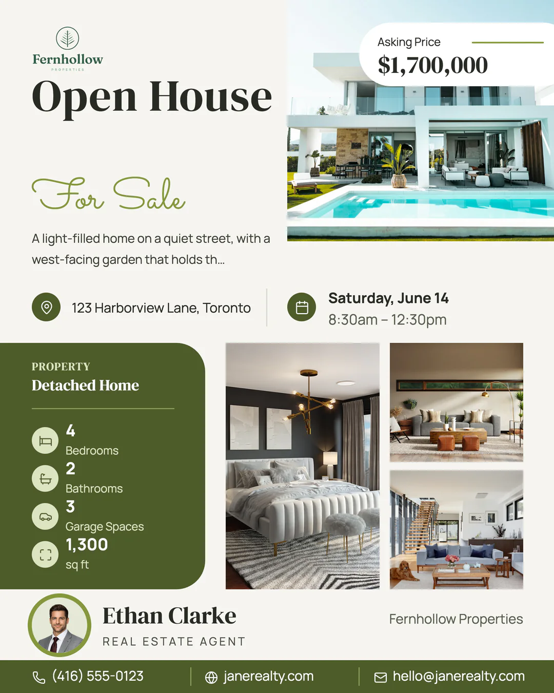 Matching Laurel Moss open house post for the same listing