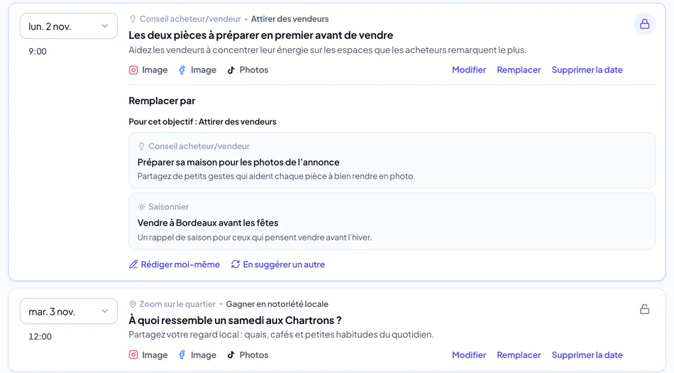 Remplacer un sujet par une alternative